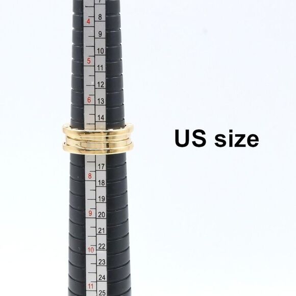 BVLGARI B-zero1 Au750 Ring 3 Band Size 17 - Picture 6 of 7